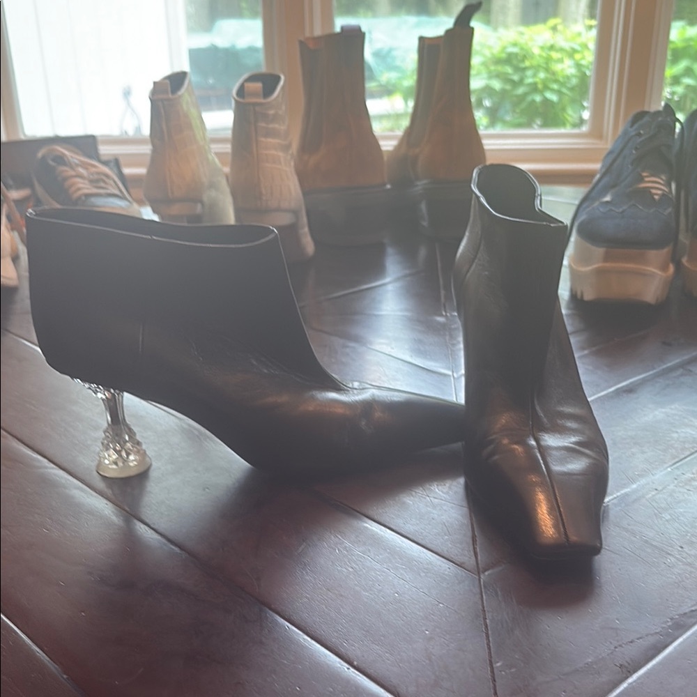 Celine Black Heeled Boots